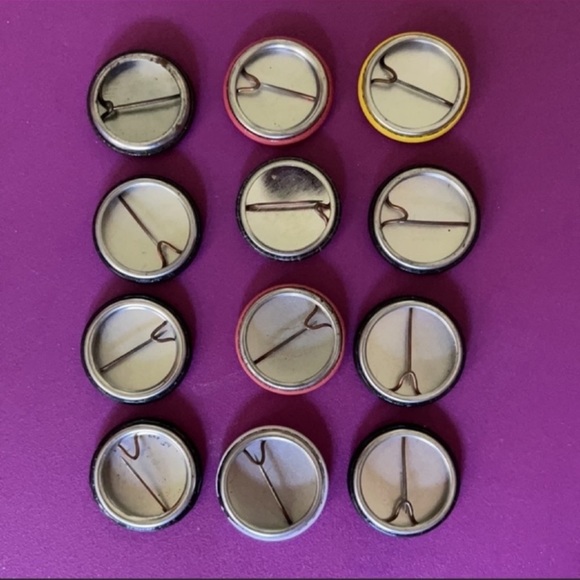 Lot of 12 Miniature Grunge Punk Biker Buttons - Picture 2 of 2